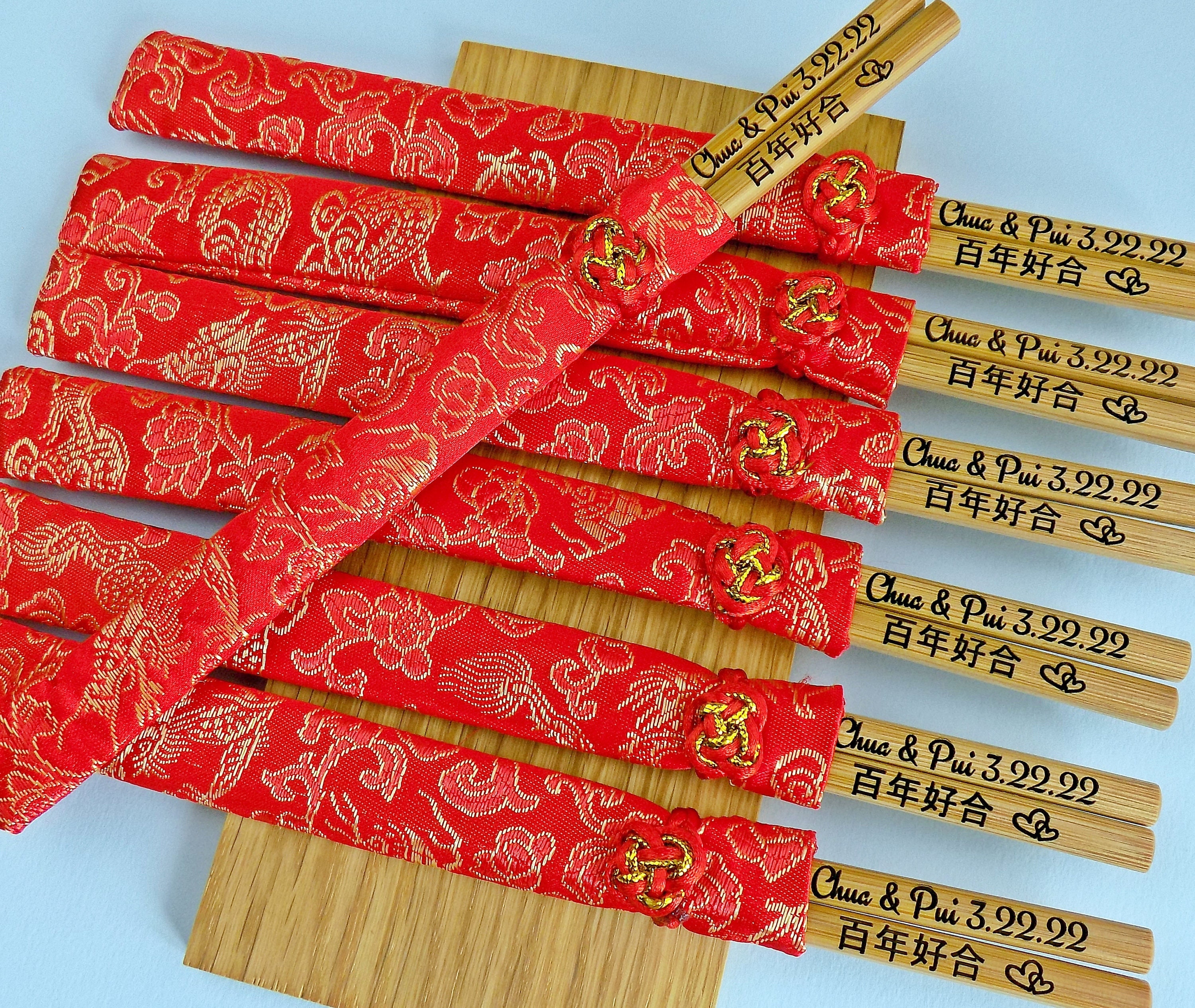 New Personalized Chopsticks, Save the date, Wedding Favor Chopsticks, Engraved Chopsticks, Wedding Gift, Party Favors, Bulk, Min.Order 30pr