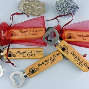 Bulk Engraved Bottle Opener, Party Favors, Wedding favors for guests, Rustic Wedding Favor, Bottle Opener, Gifts, Personalized, Min.order 10