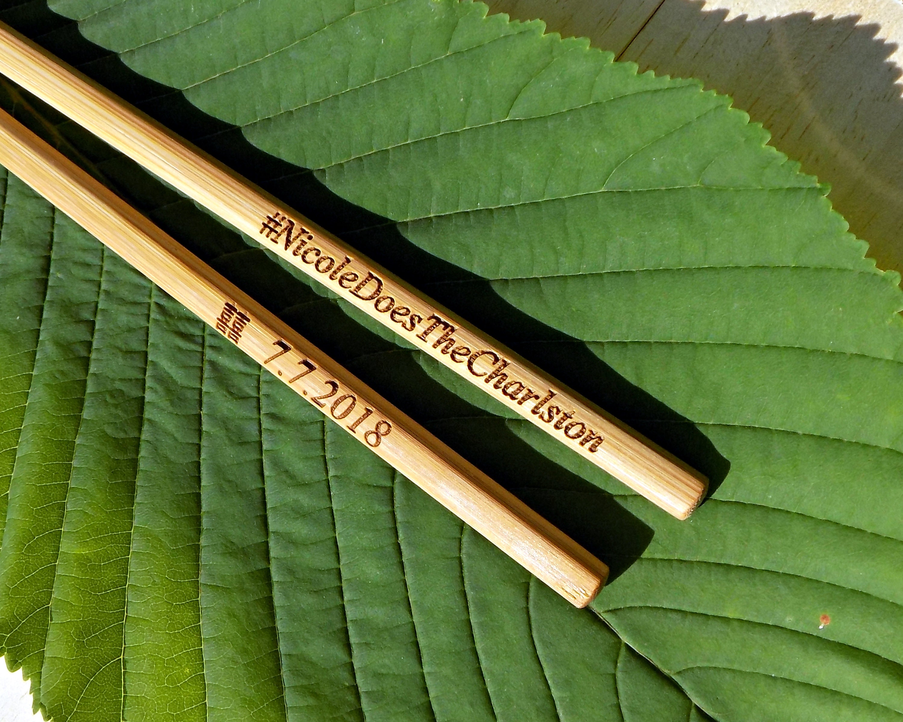 New Engraved Chopsticks Personalized Chopsticks Bamboo Etsy