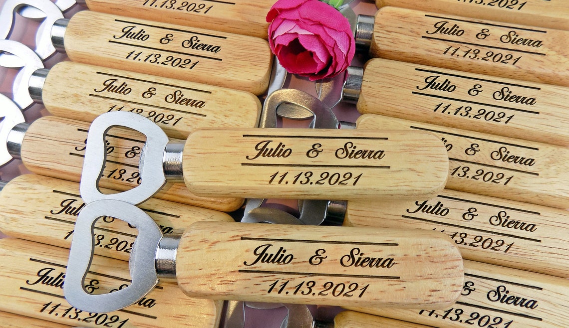 Bulk Engraved Bottle Opener Party Favors Wedding Favors for Etsy