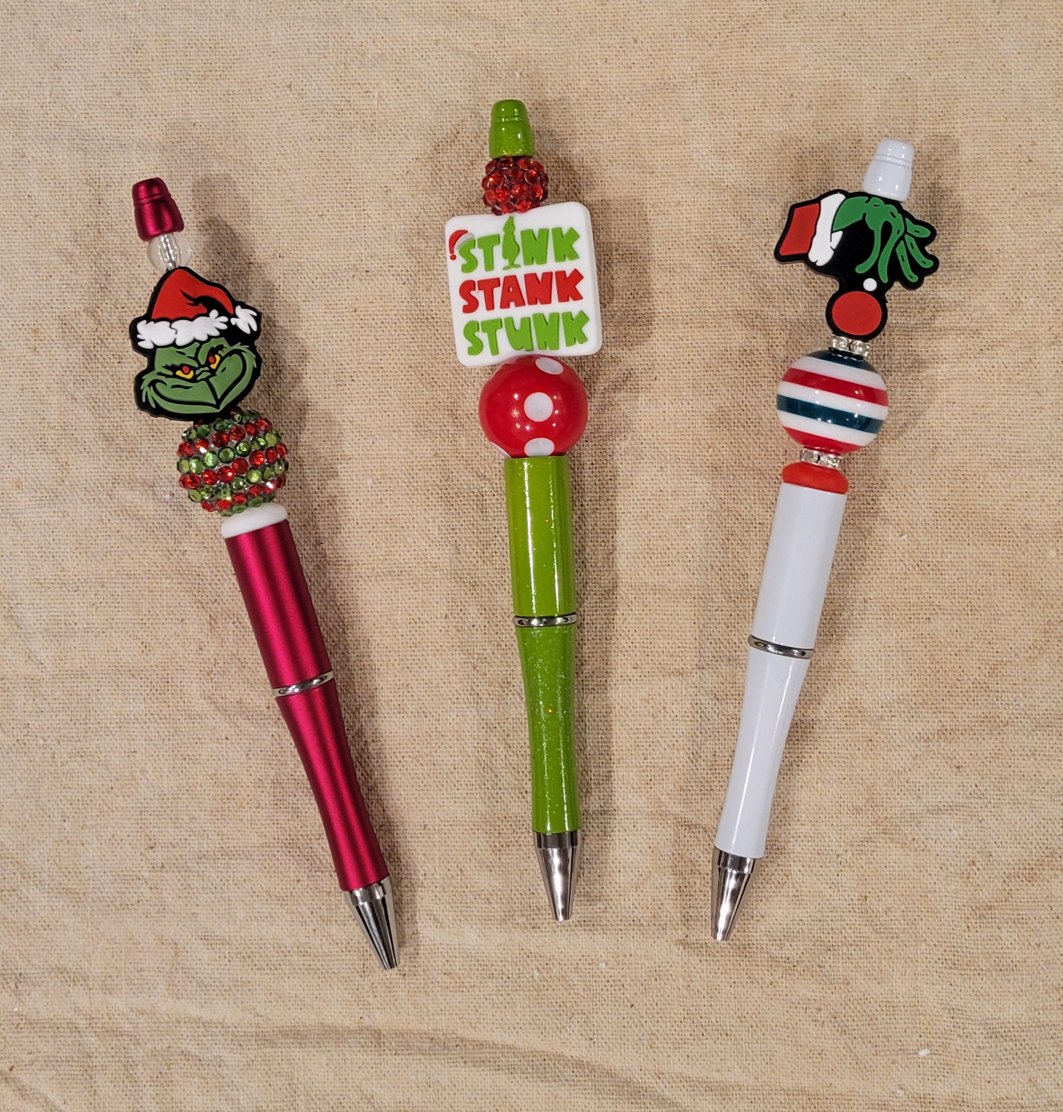 Silicone Beaded Pen, Customized Silicone Pen, Cute Work Pens, Women's Pens,  Gift, Christmas Pen, Beaded Pens, Personalized, Christmas Gift, 