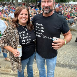 Mama Trains Trucks Prison Gettin' Drunk Black Tee OR Hoodie, David Allan Coe Never Called Me By My Name bild 5