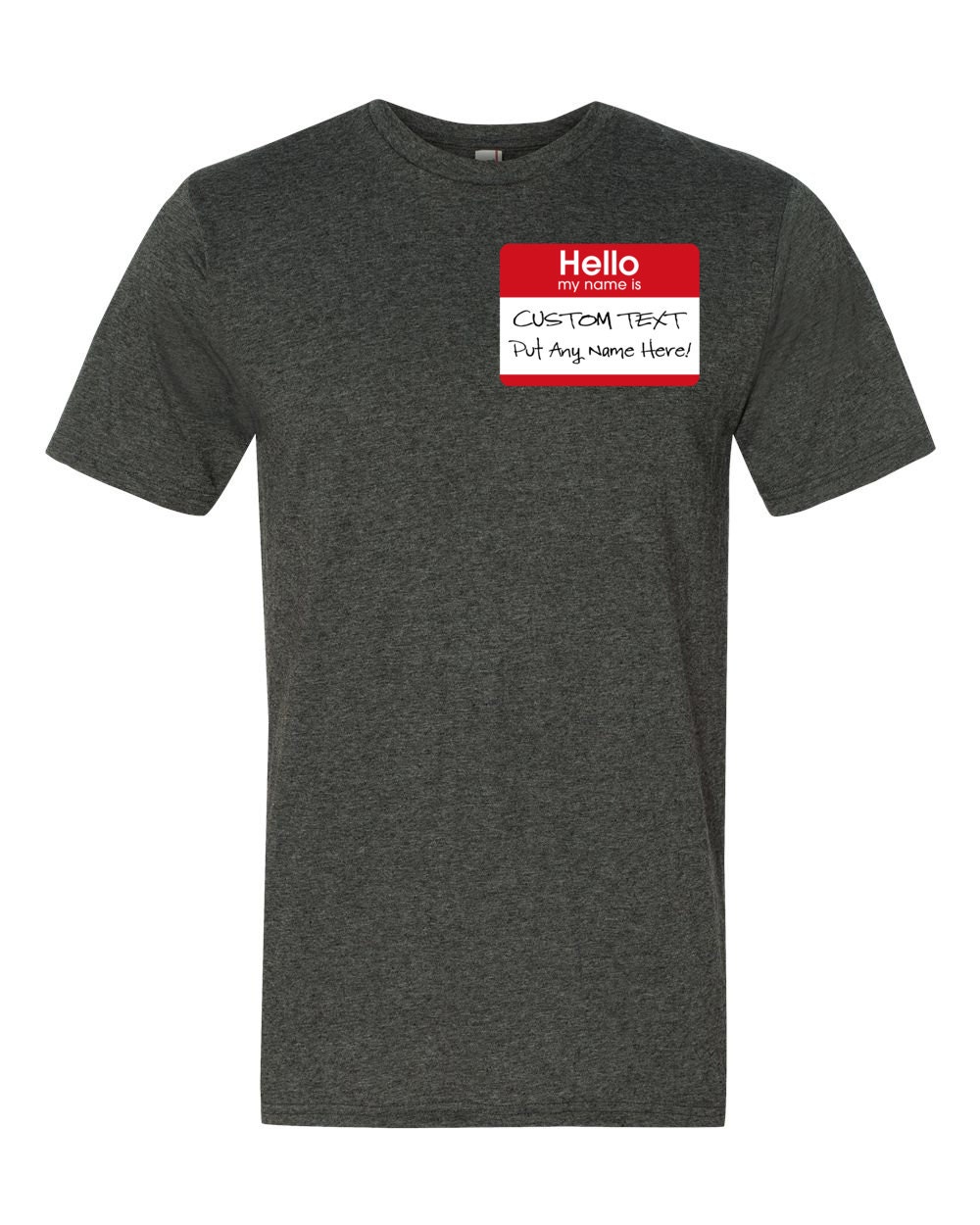 Hello My Name is CUSTOM T-SHIRT Custom Name Tag Shirt MENS - Etsy