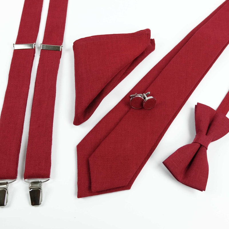 burgundy bow ties