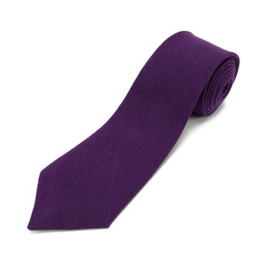 Dark violet color necktie For Wedding / Necktie For Groomsmen / dark violet Pocket Square With Tie / dark violet Men&#39;s Tie / Bow tie For Men
