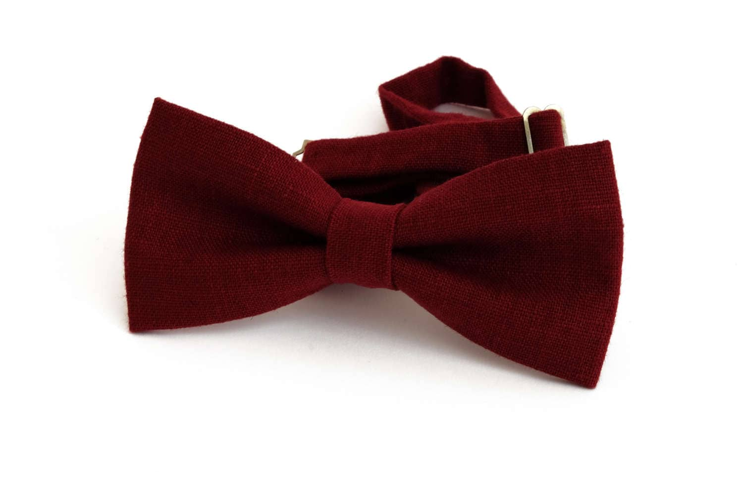 Burgundy Red Bow Tie Pocket Square NeckTie / Boy's Bow | Etsy