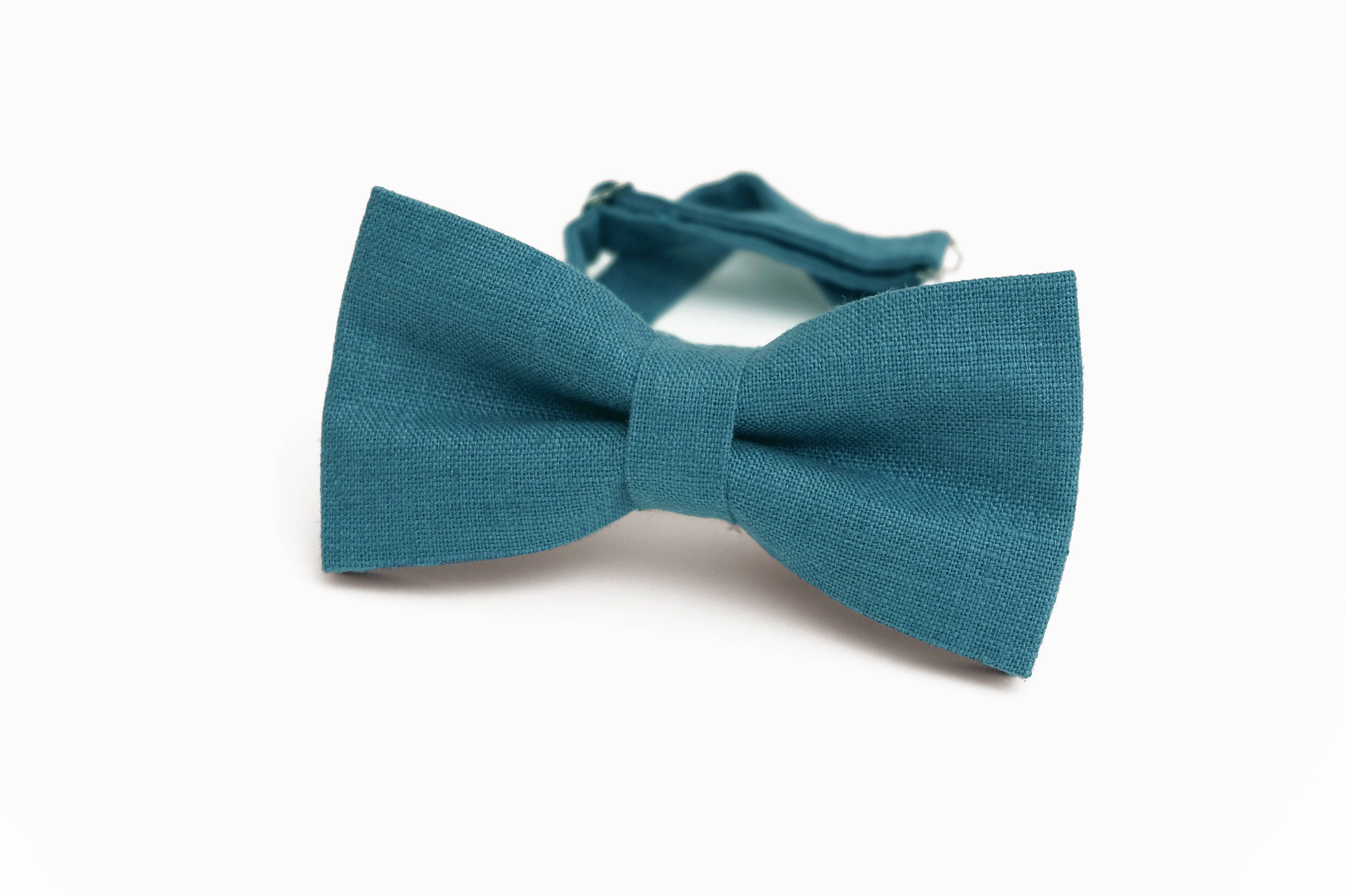 Dark Teal Bow Tie Pocket Square Necktie / Boy's Bow Ties - Etsy Denmark