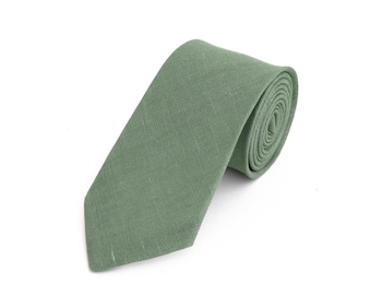 Cravate Vert Sauge Pour Mariage / Cravate Pour Garçons D'honneur / Pochette Verte Avec Cravate / Cravate Homme Verte / Noeud Papillon Vert Pour Homme