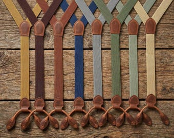 Bretelles fines dos en Y avec bouton - Plusieurs couleurs - Mariage, Garçons d'honneur