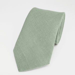 Sage Green Tie For Wedding / Necktie For Groomsmen / sage green Pocket Square With Tie / green Men's Tie / Green Bow tie For Men