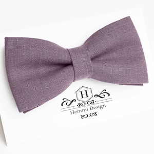Dusty Eggplant Bow Tie For Wedding / Dusky yellow Bow Tie For Groomsmen / eggplant Dusky Pocket Square With bow tie / Violet Bow Bow Tie