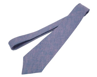 Blau & Rosa Krawatte Für Hochzeit / Krawatte Für Trauzeugen / Blau Rosa Einstecktuch Mit Krawatte / Blau Rosa Herren Krawatte / Fliege Für Männer