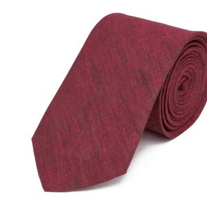 Dark Pink tie For Wedding / Tie For Groomsmen / Pink Pocket Square With Necktie / Pink black Men&#39;s tie / Pink Bow tie For Men