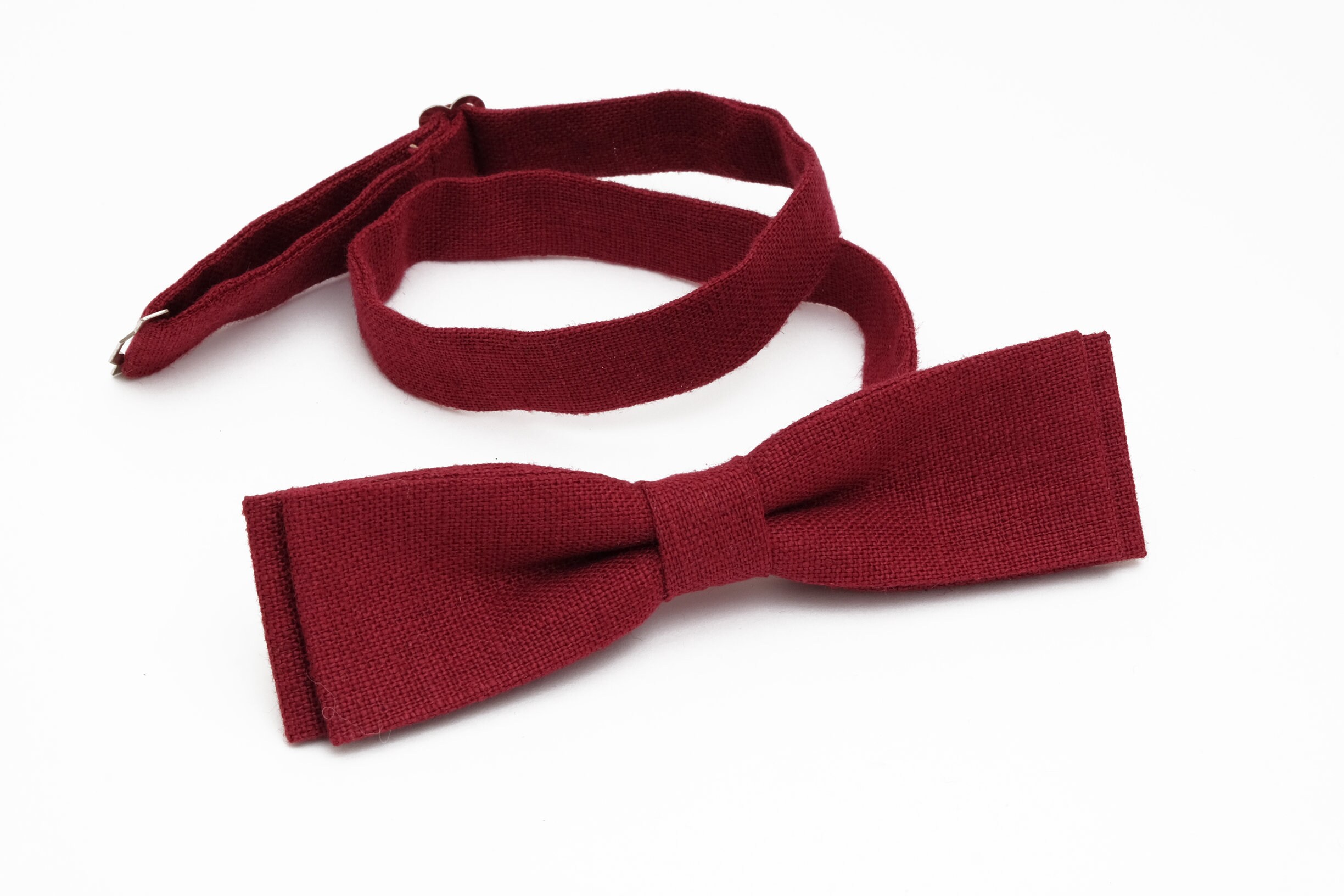 Burgundy Slim Bow Tie / burgundy Boy's Bow Ties / Etsy