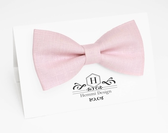 Blozen roze vlinderdas, pochet, stropdas / Boy's Bow Ties / Heren Bow Tie / Tie voor mannen / Suited Pocket Square Boy's / Groomsmen Pack