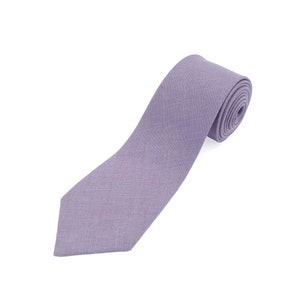 Dusty Lilac color necktie For Wedding / Necktie For Groomsmen / dusty lilac Pocket Square With Tie / lilac Men&#39;s Tie / lilac Bow tie For Men