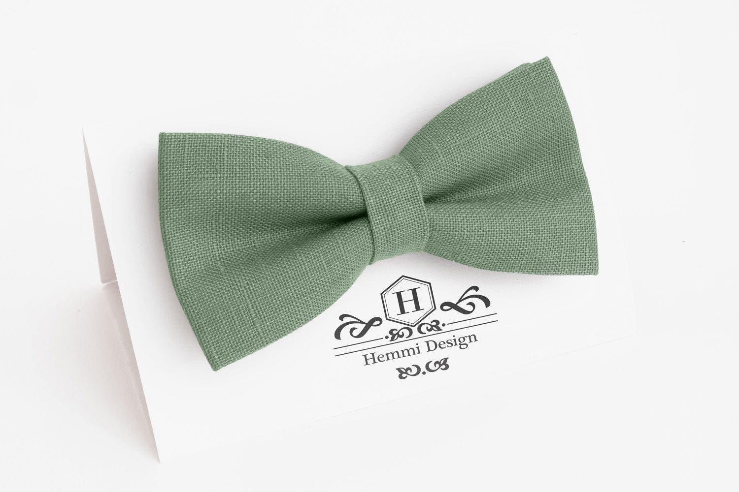 Sage Green Bow Tie For Wedding / Bow Tie For Groomsmen / Green Etsy