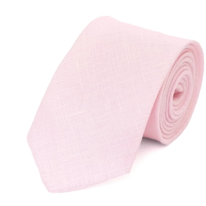 Blush pink Tie For Wedding / Necktie For Groomsmen / Blush pink Pocket Square With Tie / Blush pink Men's Tie / Blush pink Bow tie For Men image 1