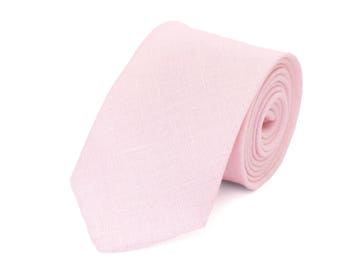 Blush pink Tie For Wedding / Necktie For Groomsmen / Blush pink Pocket Square With Tie / Blush pink Men's Tie / Blush pink Bow tie For Men