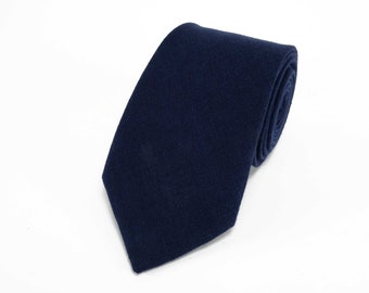 Dark Blue Necktie For Wedding / Necktie For Groomsmen / Blue Pocket Square With Necktie / Dark Blue Men Necktie / Blue Bow tie For Men