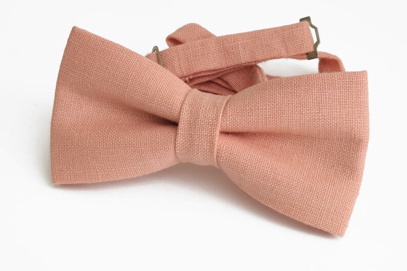 Pink Bow Tie for wedding linen bow tie for men bow tie pink bow tie for baby pink boy/'s bow tie men/'s pink bow tie pink necktie