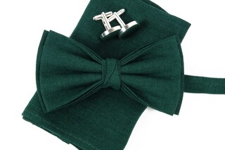 Papillon E Fazzoletto Da Taschino Verde Menta – Regolabile, Per Uomo, Matrimonio E Cerimonie, In Seta Poliestere Di Qualità