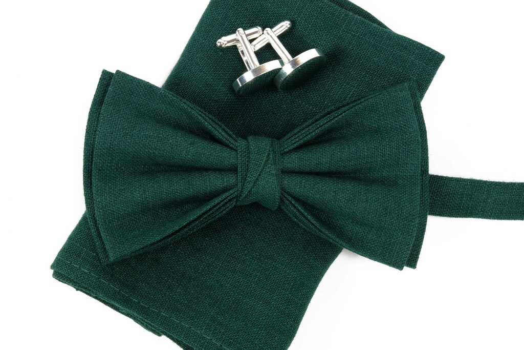 Papillon E Fazzoletto Da Taschino Verde Menta – Regolabile, Per Uomo, Matrimonio E Cerimonie, In Seta Poliestere Di Qualità