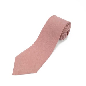 Light pink Tie For Wedding / Necktie For Groomsmen / Light pink Pocket Square With Tie / dusty pink Men&#39;s Tie / pink Bow tie For Men