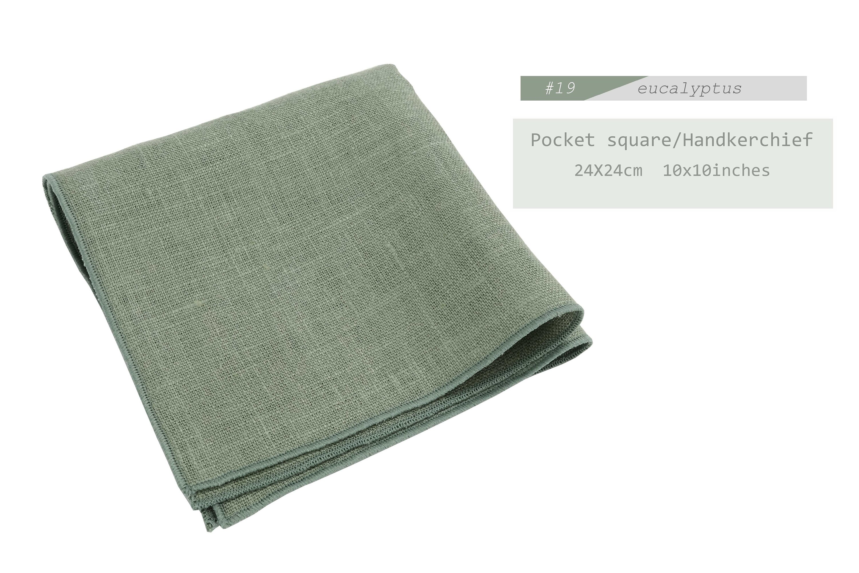 Set Papillon Uomo Con Fazzoletto E Gemelli - Verde Salvia, Poliestere, Per Matrimoni, Feste, Occasioni Formali