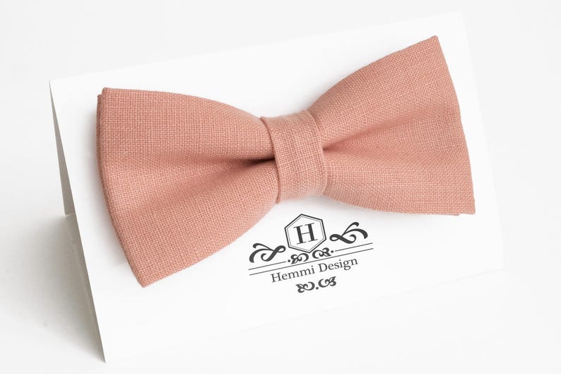 Pink Bow Tie for wedding linen bow tie for men bow tie pink bow tie for baby pink boy/'s bow tie men/'s pink bow tie pink necktie