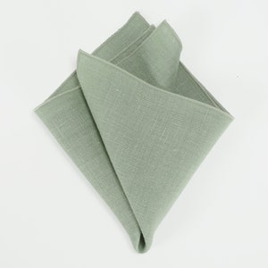 Salbeigrüne Krawatte Für Trauzeugen / salbeigrüne Krawatte / Einstecktuch Mit Krawatte / Grüne Fliege Für Männer Pocket square