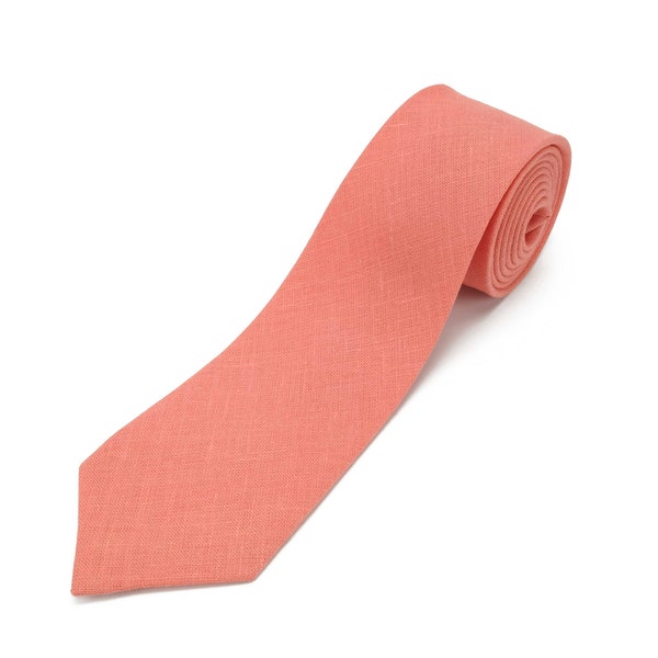 mens ties coral color