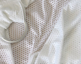 Anneau d'eau écharpe de portage en filet pour écharpe de portage d'été écharpe de portage de plage écharpe de portage pour bébé anneau de porte-bébé blanc