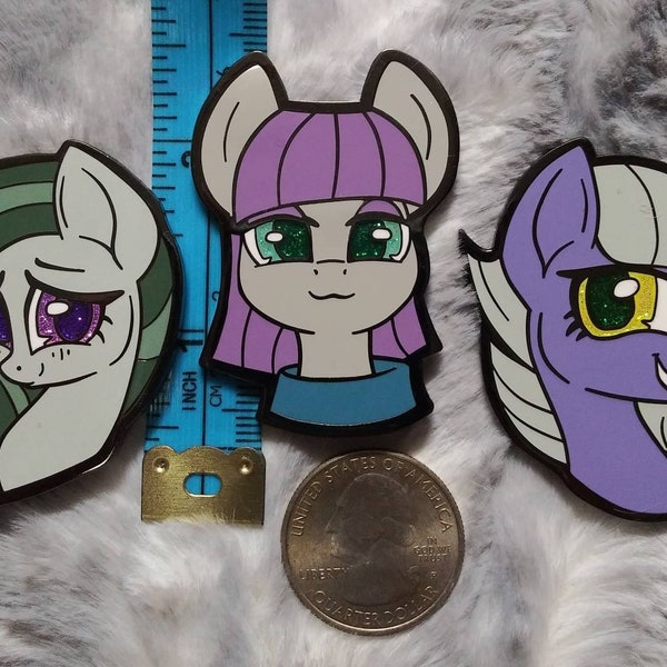 Pie Sisters - MLP:FiM - 2" Cloisonne TRIO Pins by Gleamy Dreams