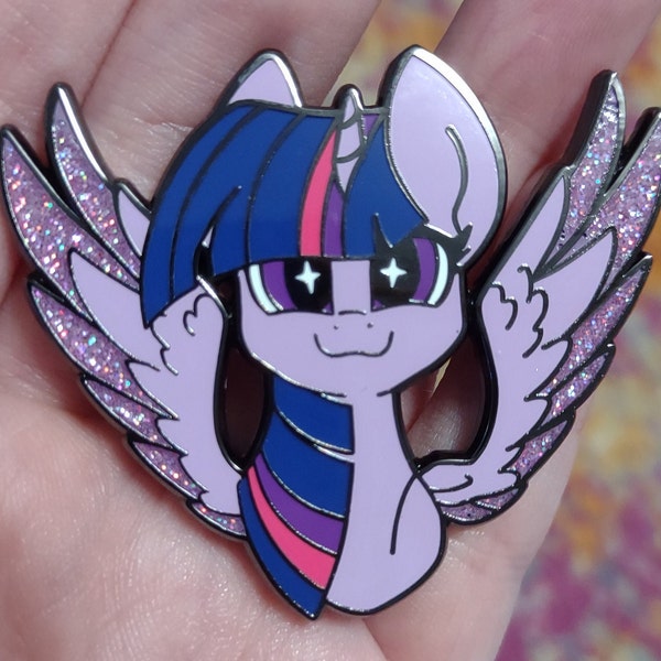 2" Twilight Sparkle, My Little Pony Friendship is Magic, MLP: FIM G4 - Hard Enamel Pin by Gleamy Dreams