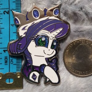 Rarity as Princess Platinum 2" Pin de esmalte duro - ¡Edición limitada! - My Little Pony: La amistad es mágica - MLP FiM - Gleamy Dreams