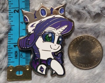 Rarity as Princess Platinum 2" Hard Enamel Pin - Limited Edition! - My Little Pony: Friendship is Magic - MLP FiM - Gleamy Dreams