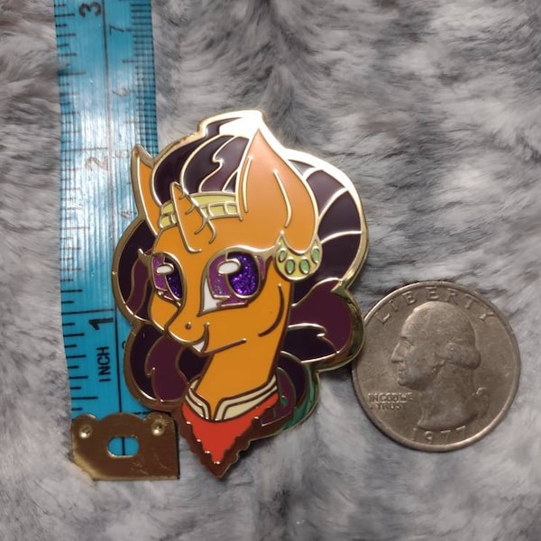 Saffron Masala - 2" Hard Enamel Pin - Design by Gleamy Dreams - MLP:FiM - My Little Pony Friendship is Magic