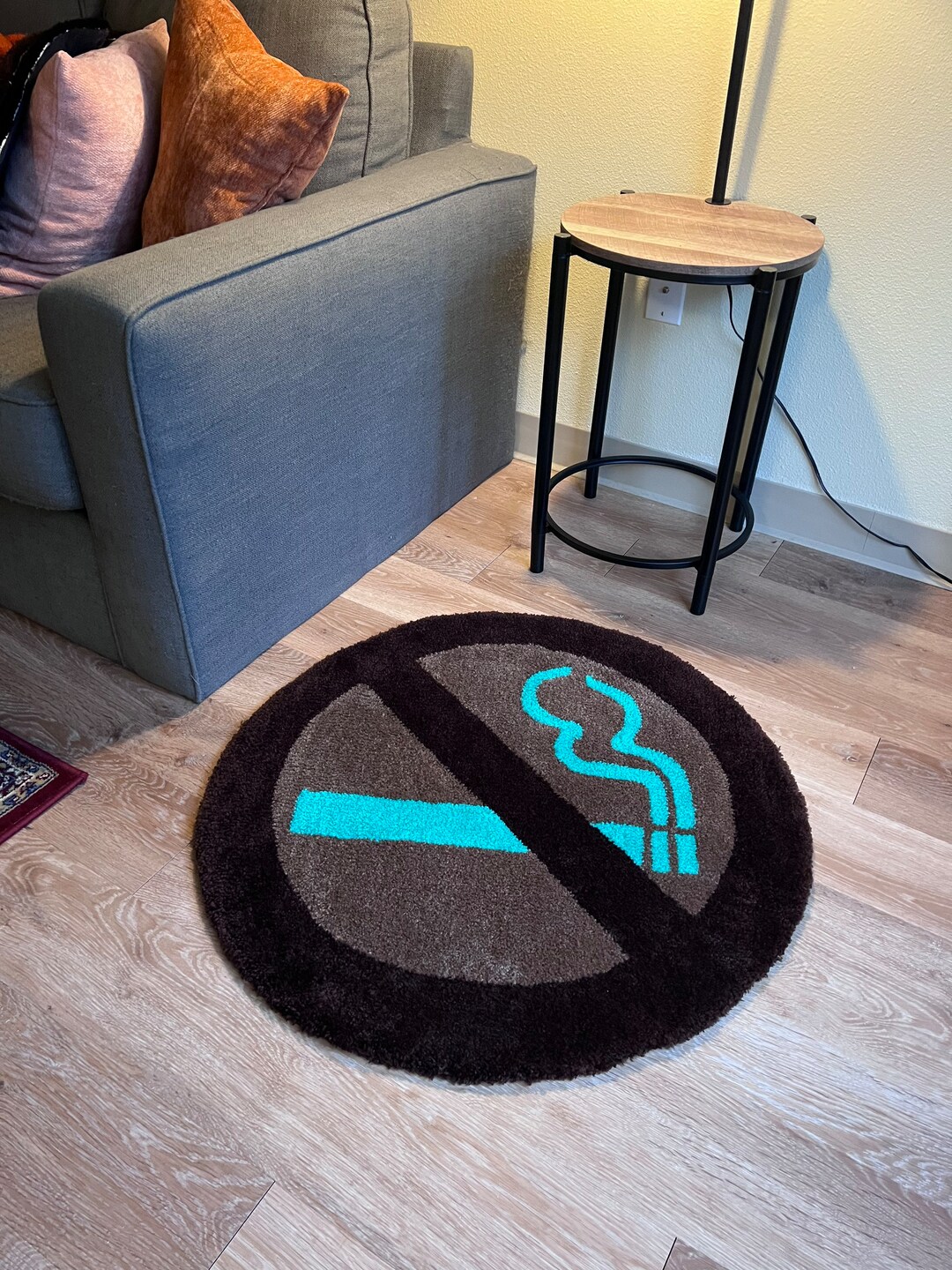 SALE in Stock No Smoking Sign Rug Etsy
