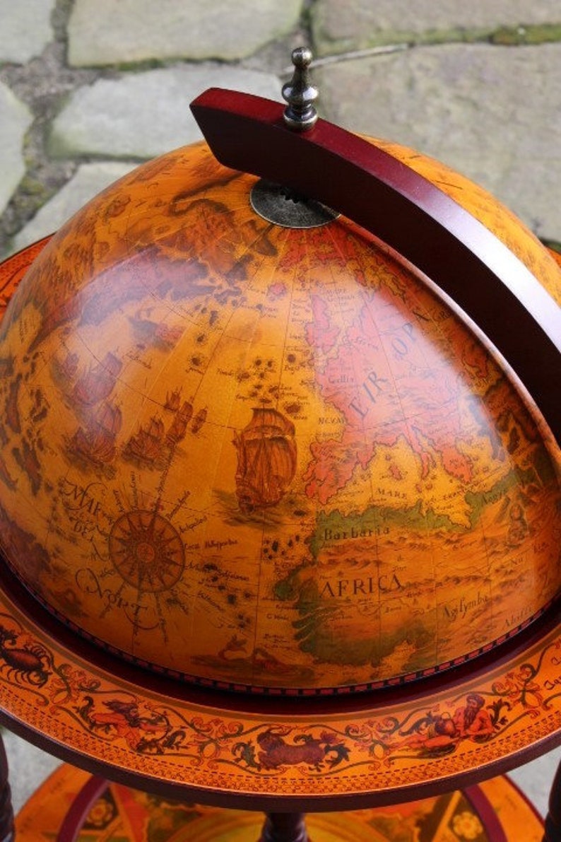 Classic Globe Bar Vintage Bar Cart Drinks Trolley Drinking Etsy