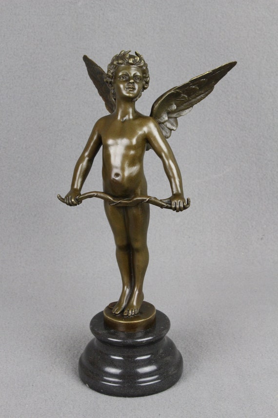 Vintage Brass Angel Statue Brass Figurine Creative Cupid-shape