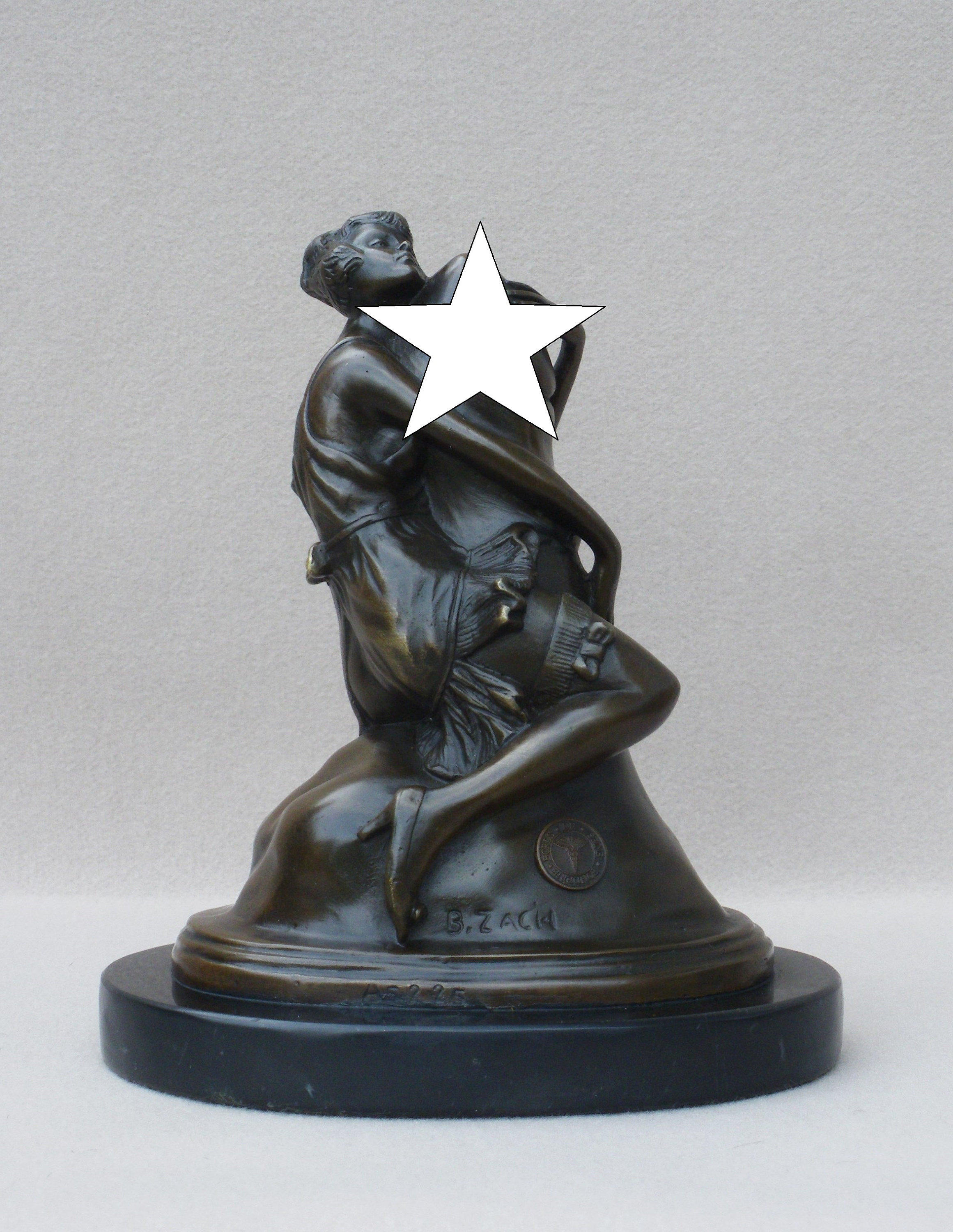Bronze Sculpture Erotic Art Burlesque Girl Embracing a Penis Etsy