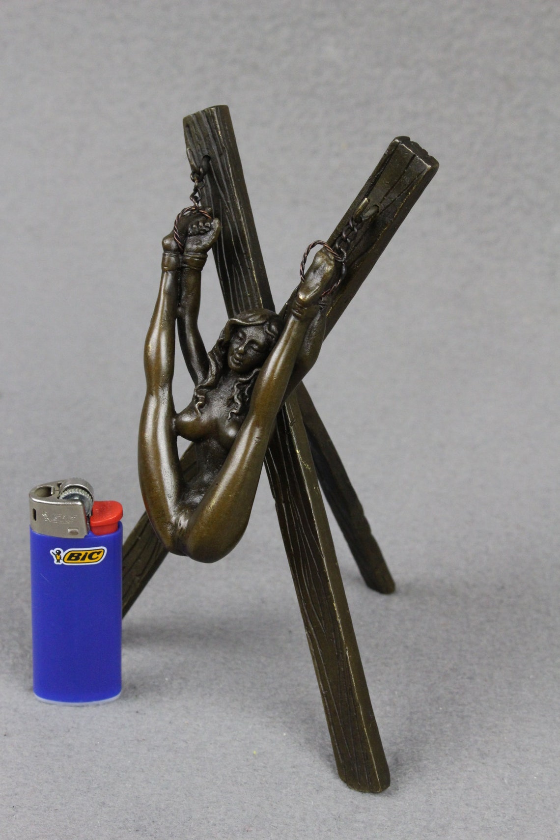 Bronze Bondage Girl Bdsm Erotic Art Female Nude Figure Etsy