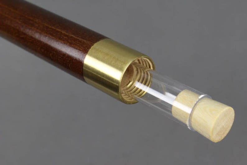 Walking Stick Cane With Secret Compartment Compass Dandy Etsy