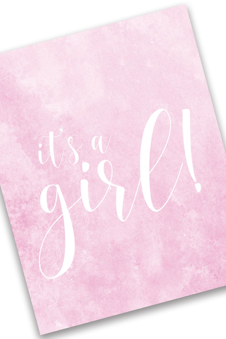 It's a Girl 8x10 Baby Shower Printable Sign Baby Shower Ideas Party