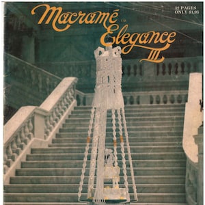 Vintage Macrame Book from 1977 with 20 patterns - PDF download