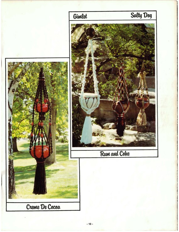 Livre De Macramé Vintage 1976 – Modèles Et Patrons, édition USA (HP-450)