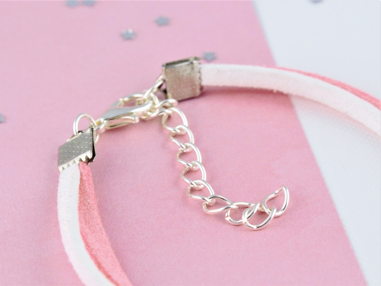 ballerina cord bracelet, suede bracelet, ballet shoe jewellery, soft bracelet, kid's bracelet, lightweight bracelet, girls d