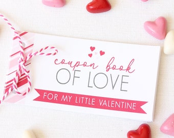 Valentinstag Couponbuch - EDITIERBARER SOFORTIGER DOWNLOAD - Valentinstag Gutscheine für Kinder - anpassbares Valentinstag Couponbuch - Valentinstag Geschenk