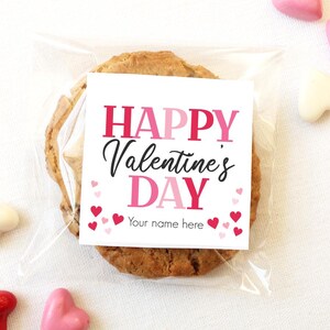 Happy Valentine's Day Tags Printable, INSTANT DOWNLOAD, Valentine Gift Tag - School Classroom Teacher Valentine Party Favor, Cookie Tag